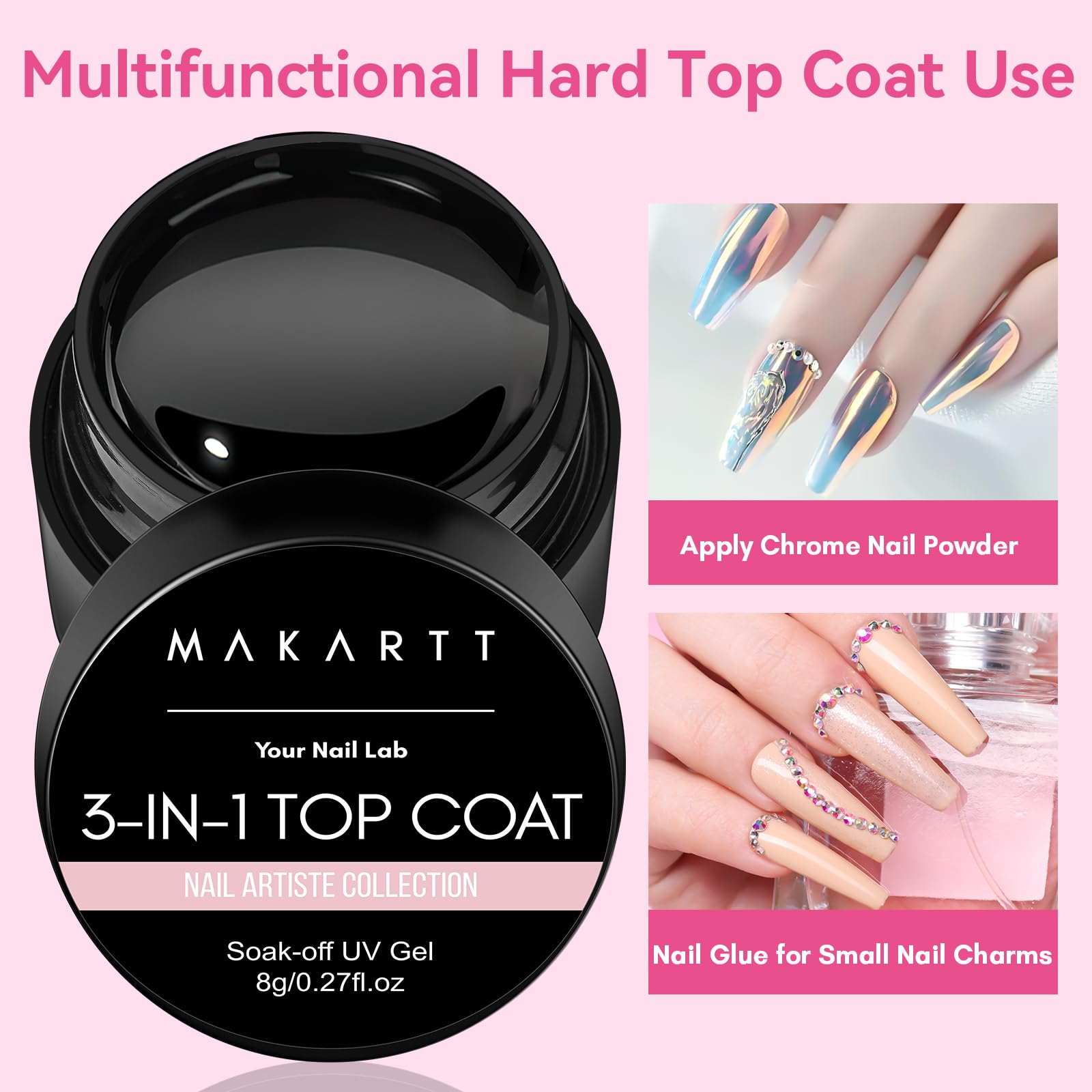 Extra Strong Base Coat and Hard Gel Top Coat Combo Set