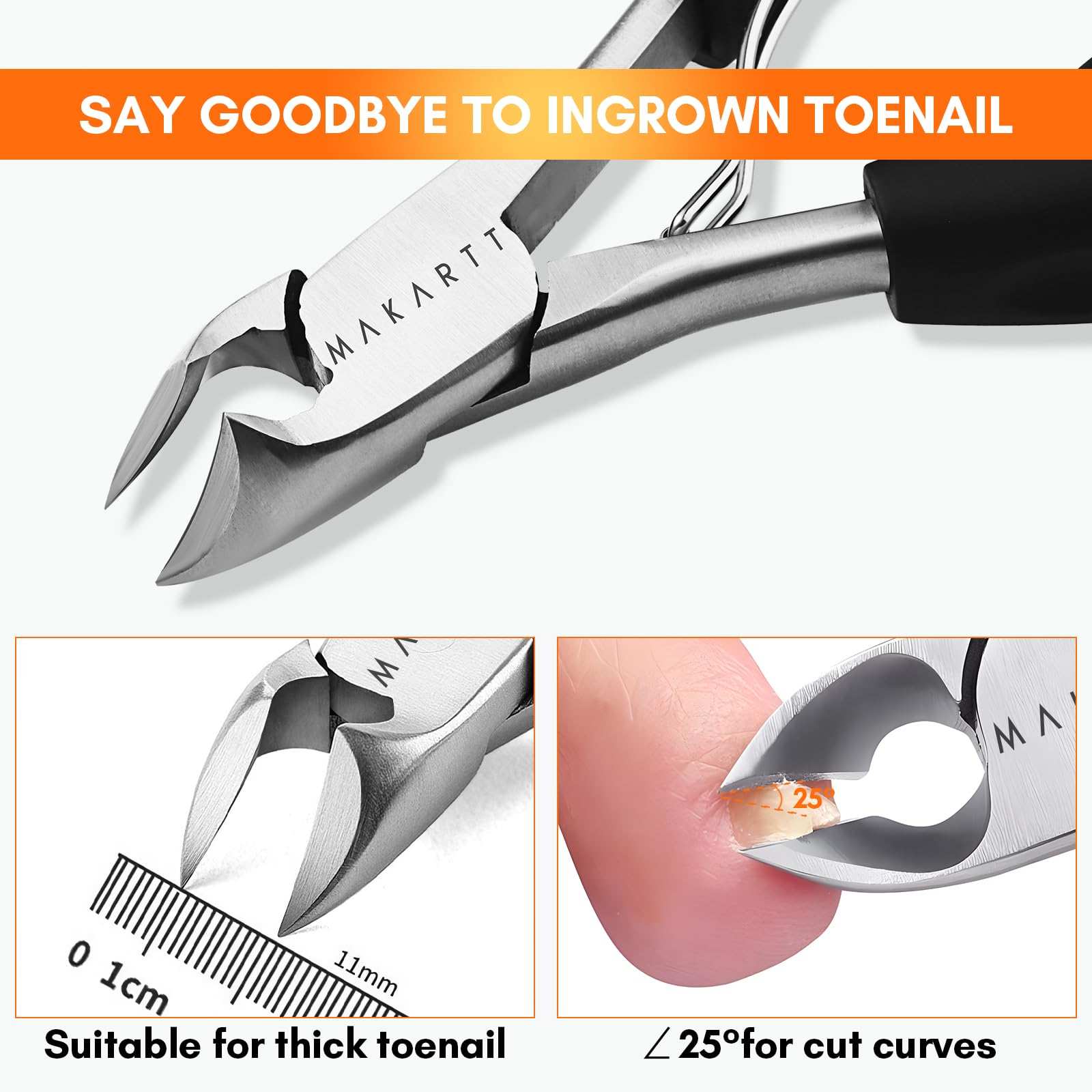 Ingrown Toenail Clippers with Nail Lifter