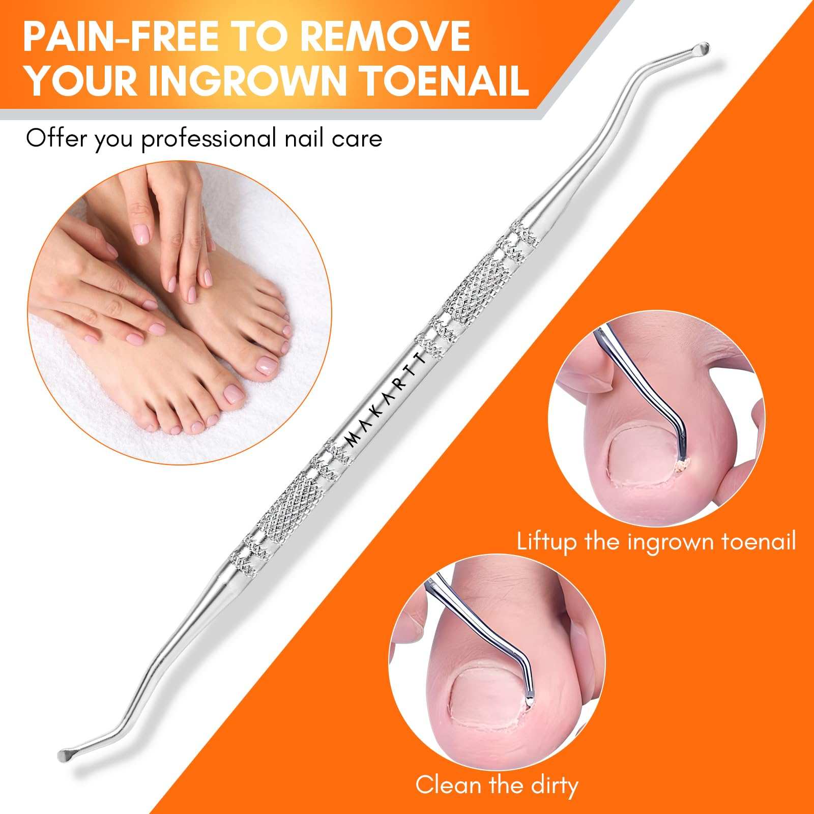 Ingrown Toenail Clippers with Nail Lifter