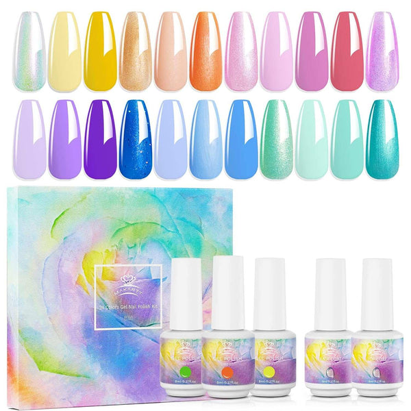 Saviland 36 Colors Gel Paint Nail Art Kit - Fall Color French Ombre Nail Kit  Solid Nail Art Gel Polish with 15pcs Painting Drawing Nail Brushes for DIY  Nail Art Design &