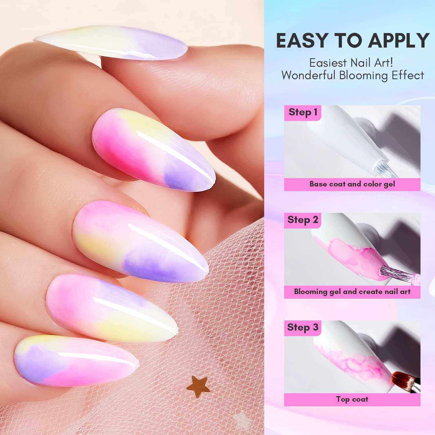 blooming gel nail polish