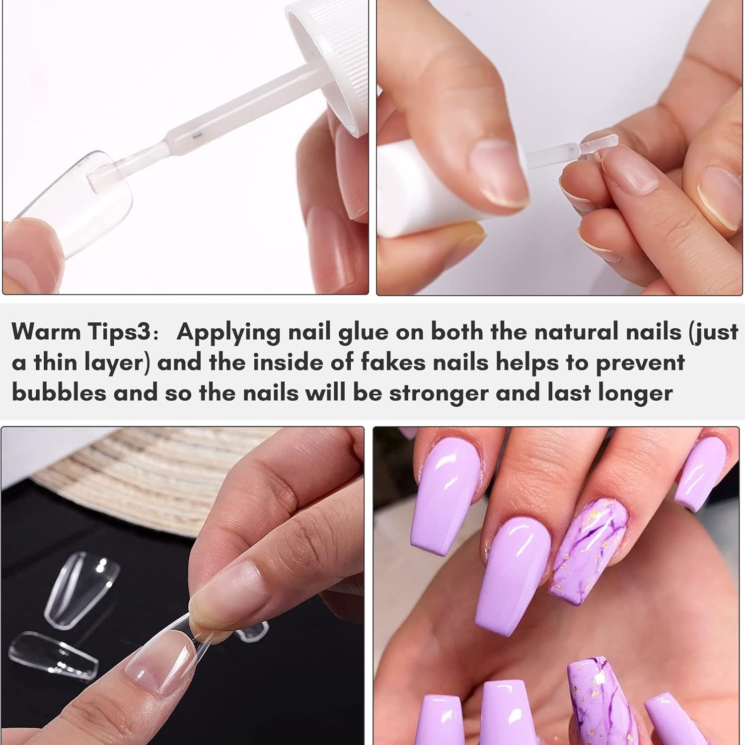 Amazon.com: GLAMERMAID Extra Short Press on Nails - Pure Black Fake Nails  Short Squoval, Natural Round Square Glue on Nails Glossy Gel, Acrylic Dark False  Nail Kits for Women, Reusable Stick on
