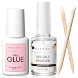 Brush On Nail Glue & Remover Kit