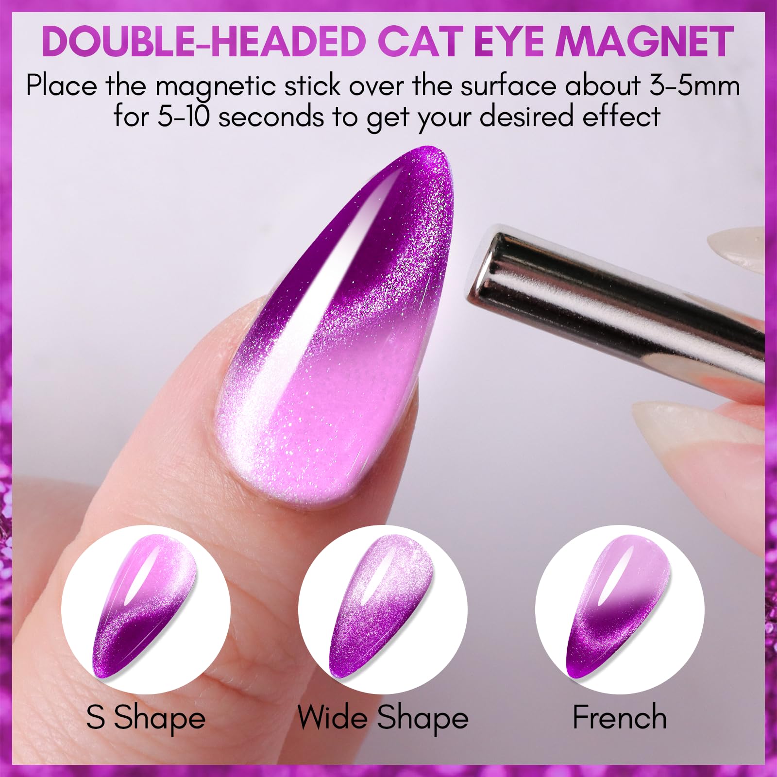 Galaxy Glitter, 10ML Cat Eye Gel Nail Polish