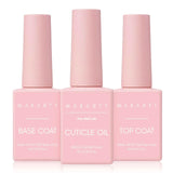 Gel Top and Base Coat with Cuticle Oil Set (8ml/each)