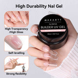 Clear Builder Nail Gel: Nail Extension Hard Gel 30ml