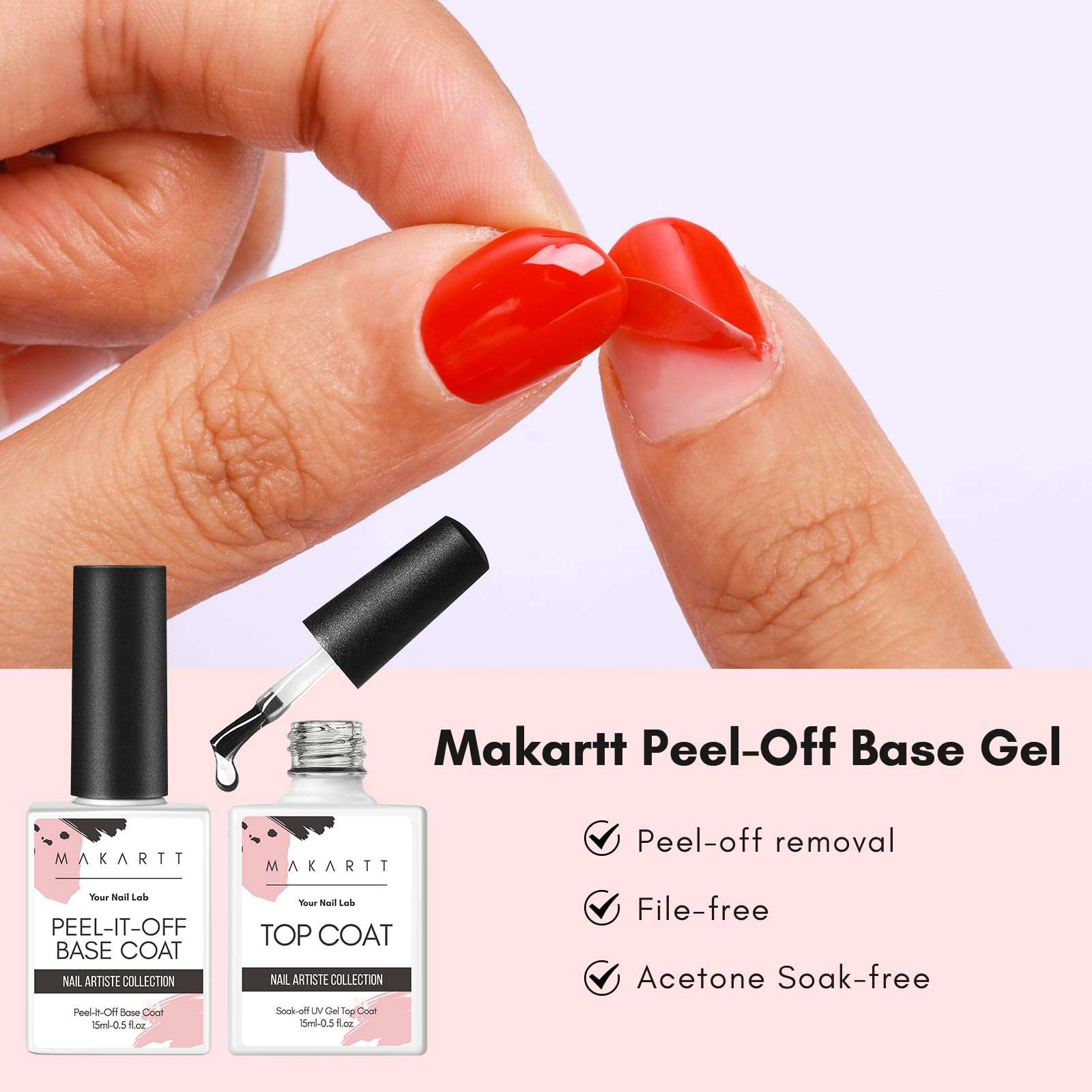 Peel Off Base Coat and Top Coat