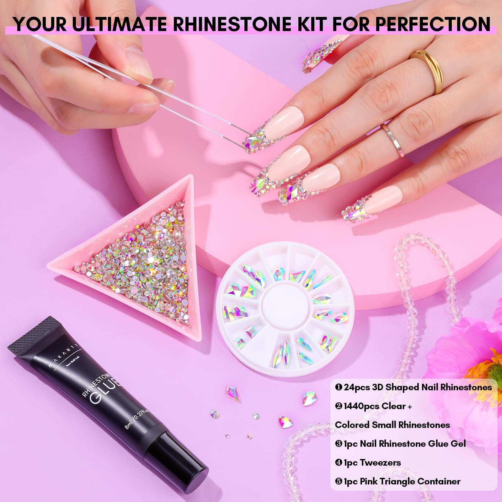 Nail Rhinestone Glue Kit