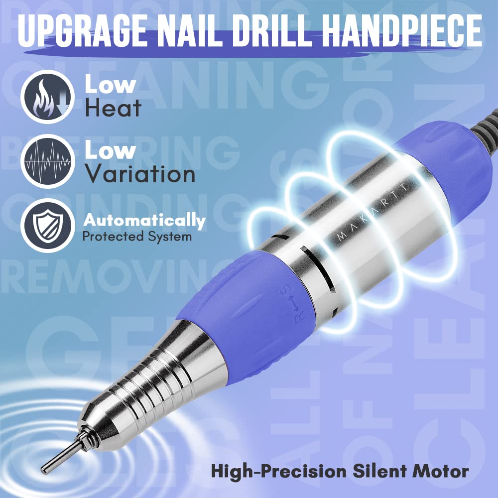 Geneviere E File Professional Nail Drill 30000RPM (Navy JD700)