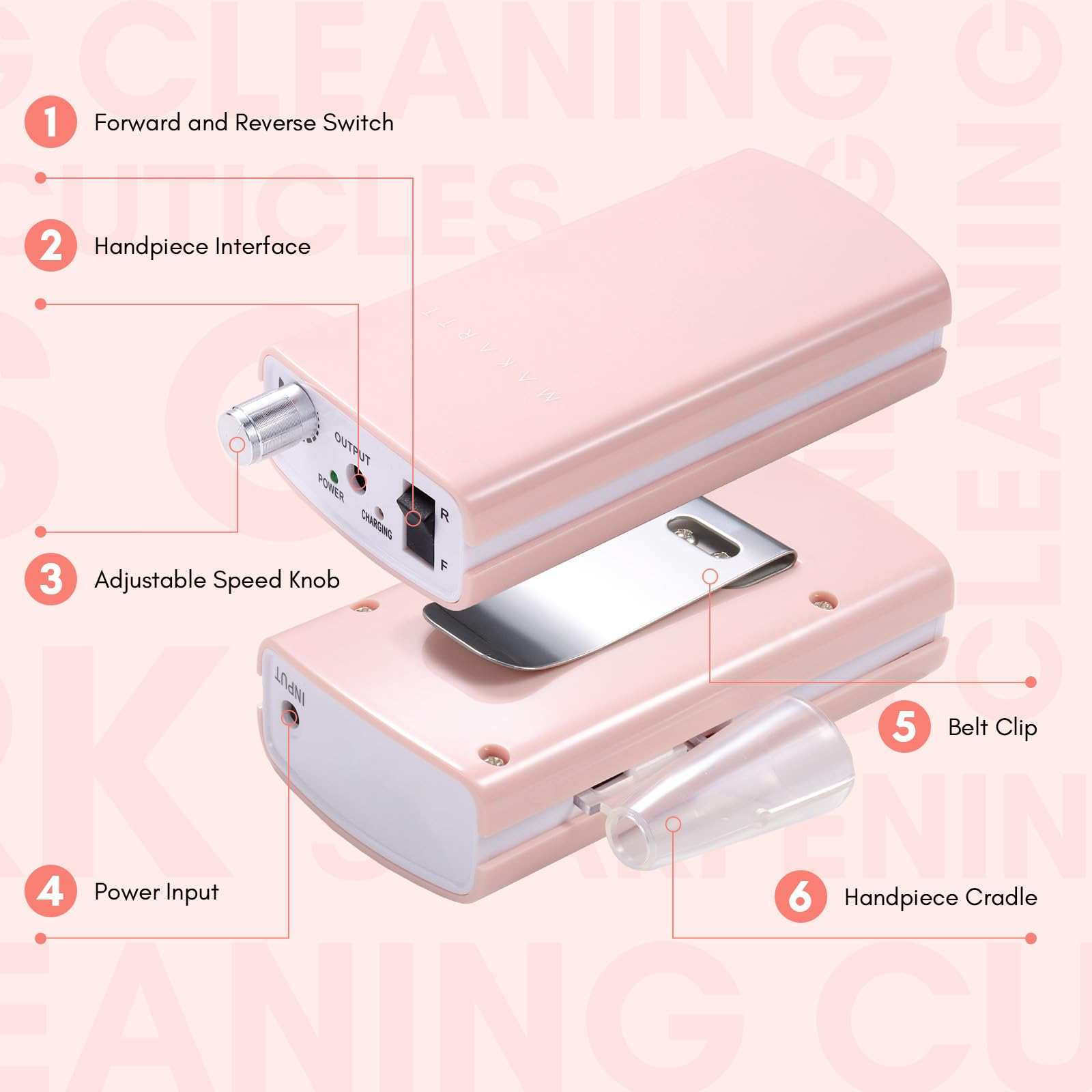 Rechargeable Nail Drill