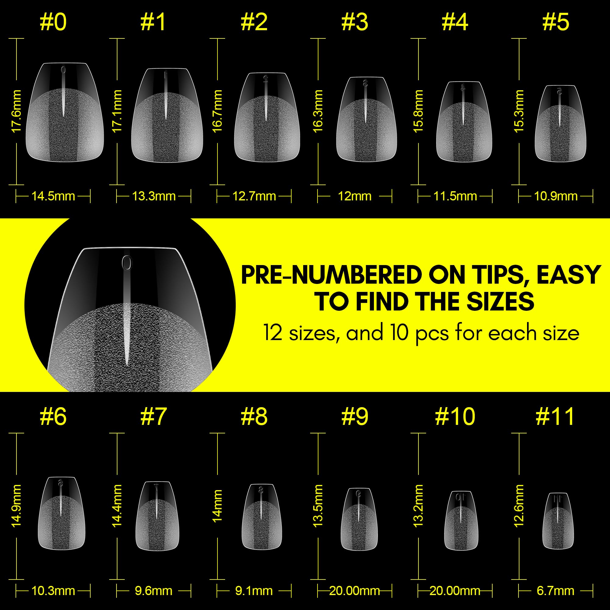 Extra Short Coffin Nail Tips