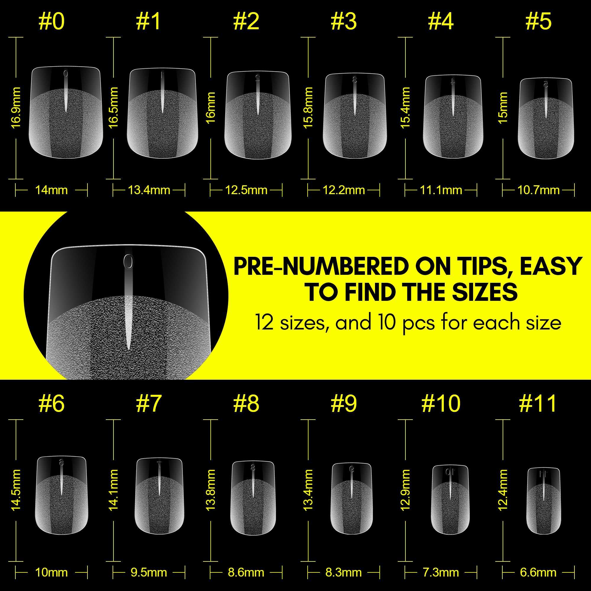 Extra Short Square Nail Tips