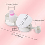 MakarttNail Stand Hand Rest for Nails Manicure
 ✔️Multi-angle Hand, Foot &amp; Nail Tools: Nail polish holder can be easily moved to different directions adjust the nail polish the angle. With the slots inside G
