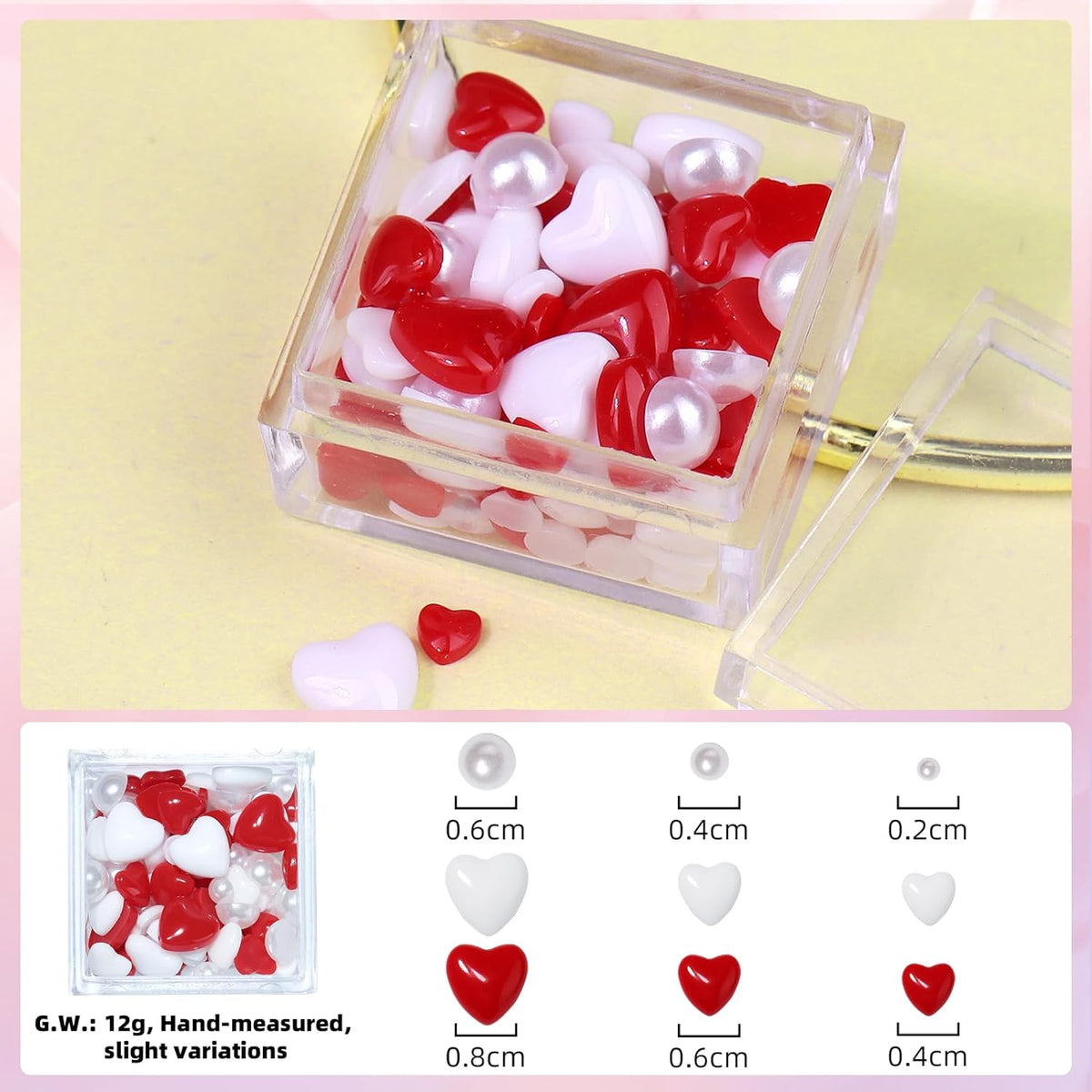 Nail Charm and Nail Glue Set