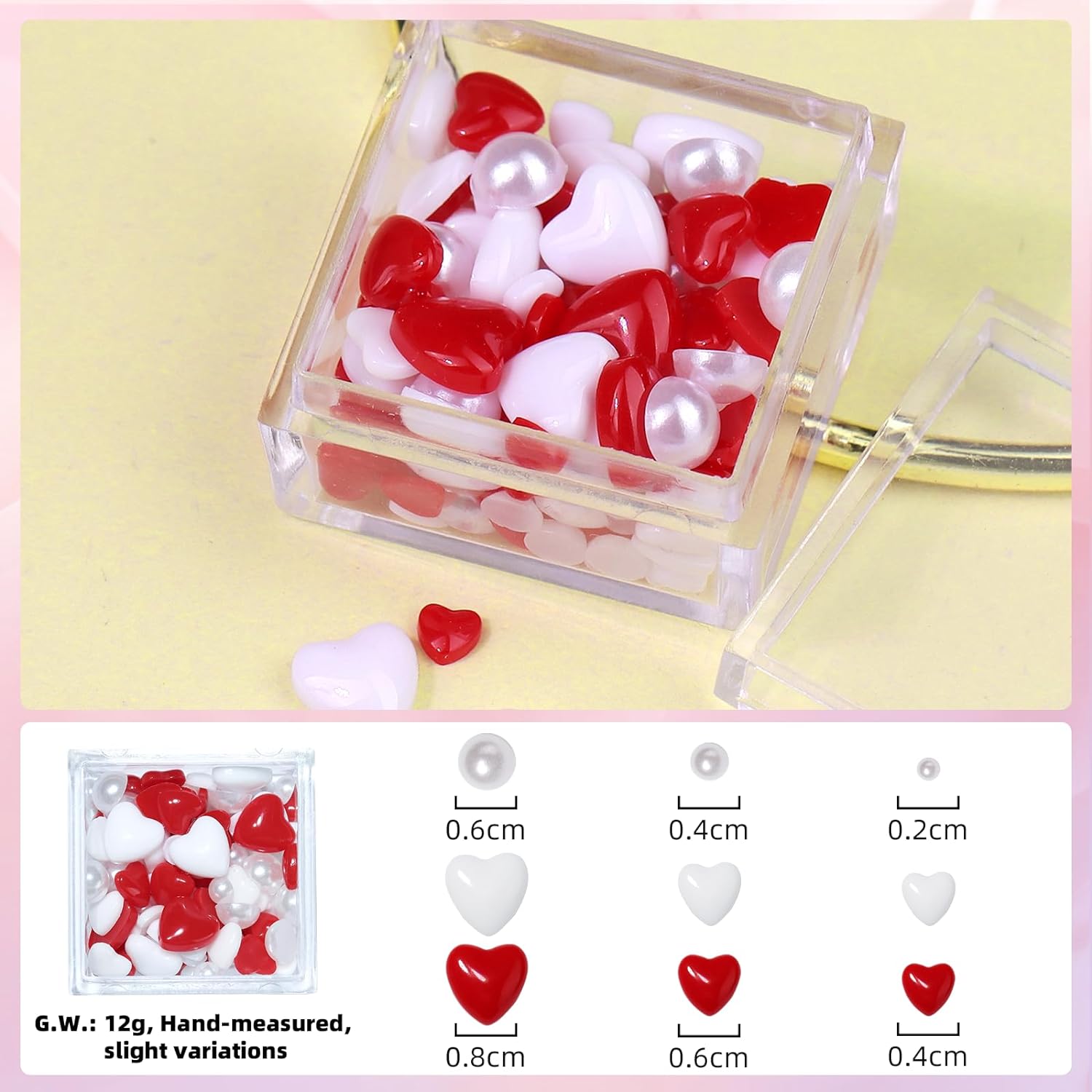 Nail Charm and Nail Glue Set
