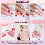 Nail Charm and Nail Glue Set