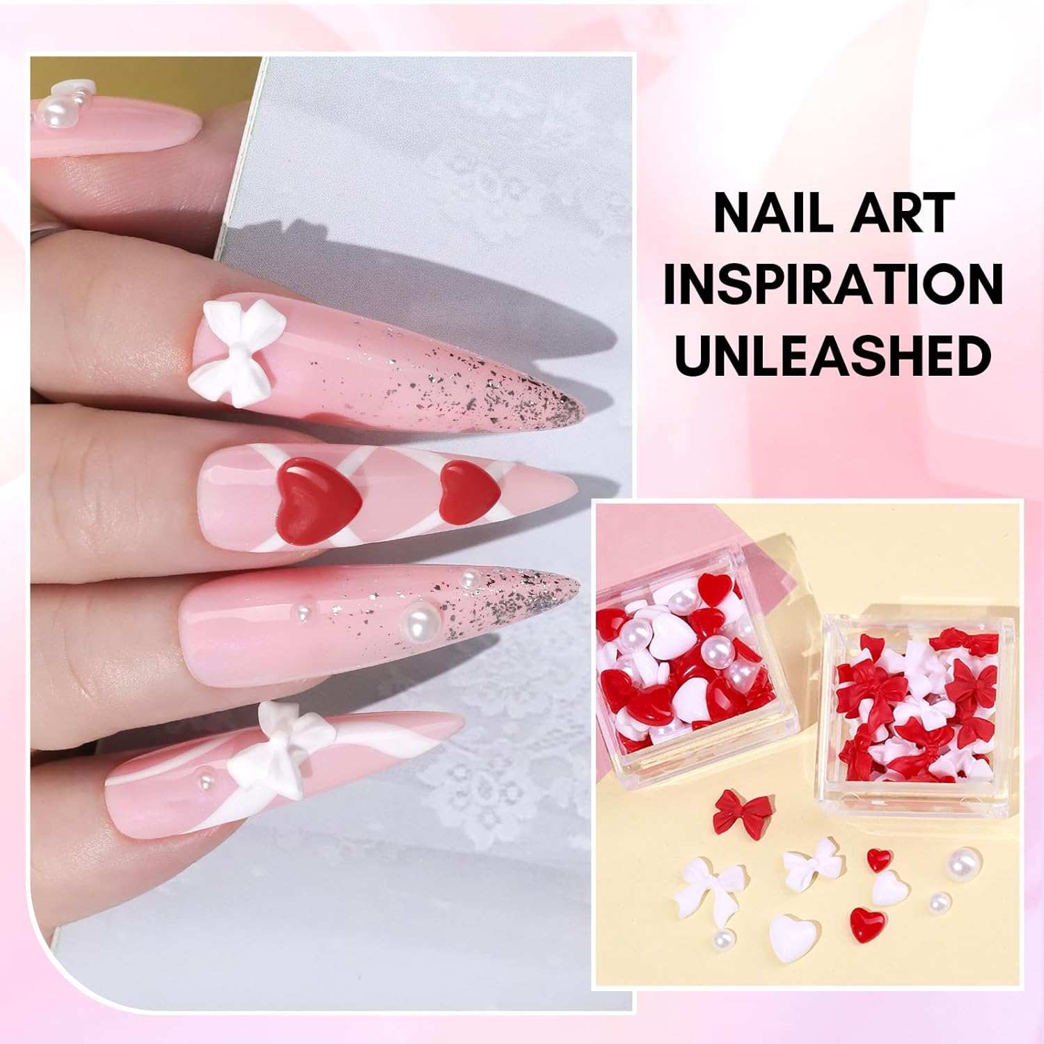 Nail Charm and Nail Glue Set