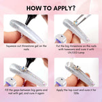 Nail Charm and Nail Glue Set