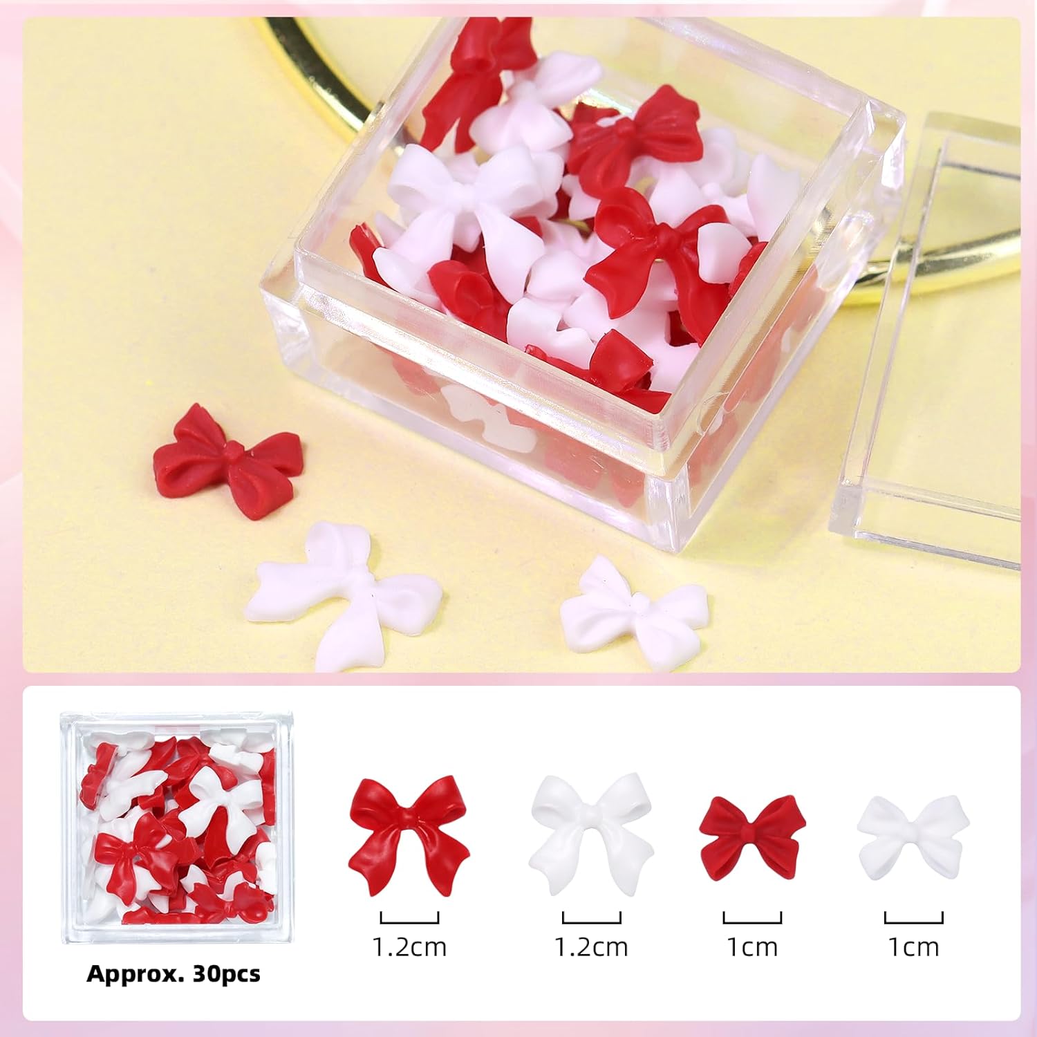 Nail Charm and Nail Glue Set