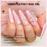 Poly Nail Gel Nude Makartt Polygel Nails Extension Builder In Tube