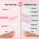 Poly Nail Gel Nude Makartt Polygel Nails Extension Builder In Tube