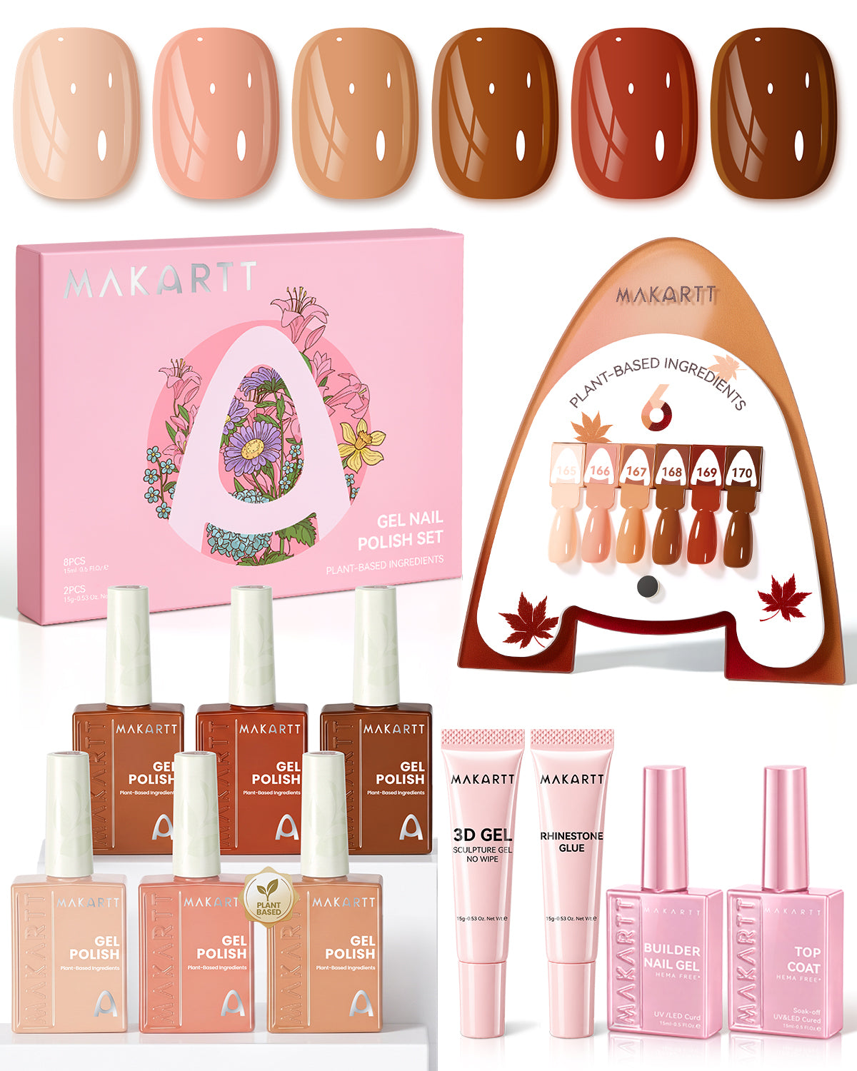 Plant-Based Nail Gel Collection