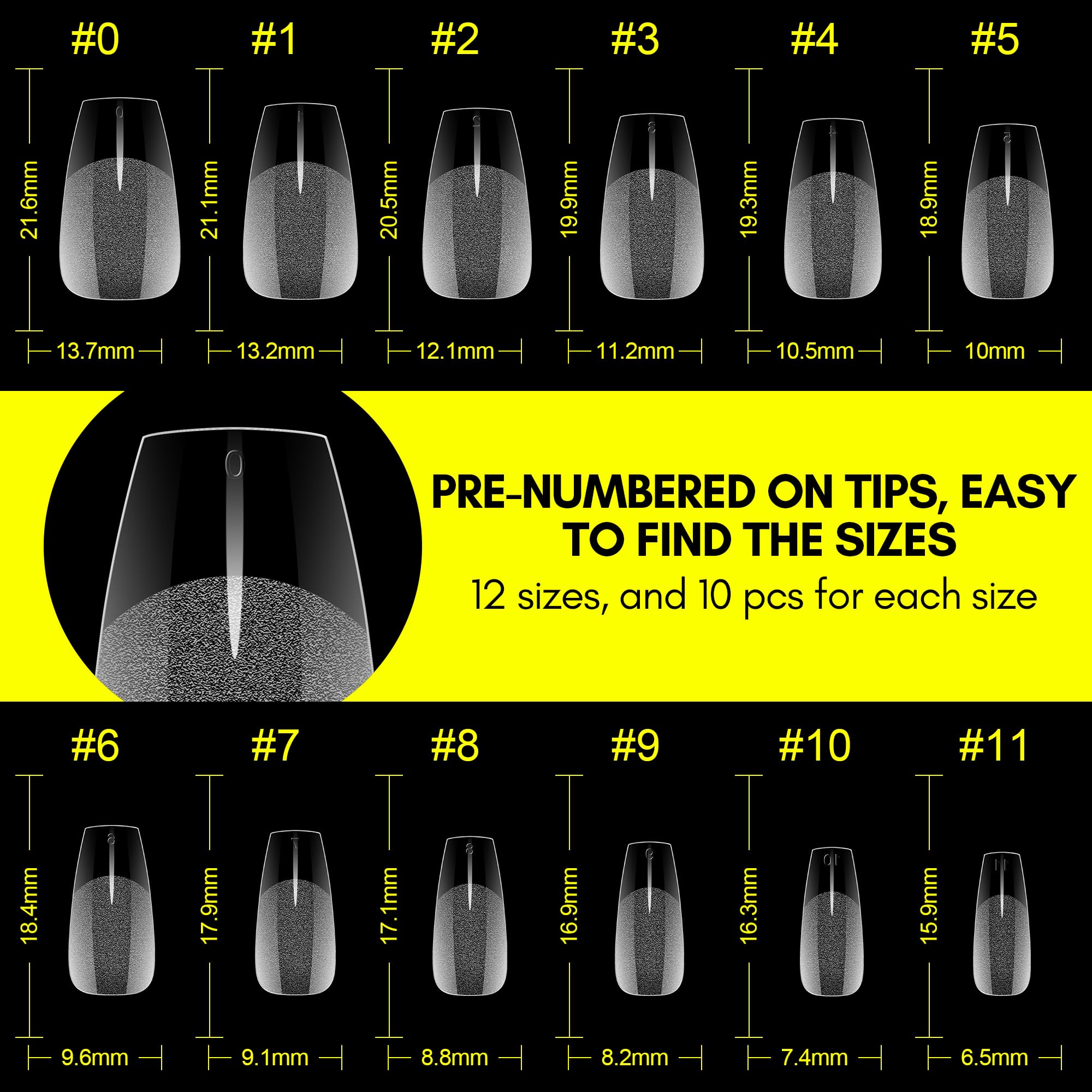 Short Coffin Nail Tips