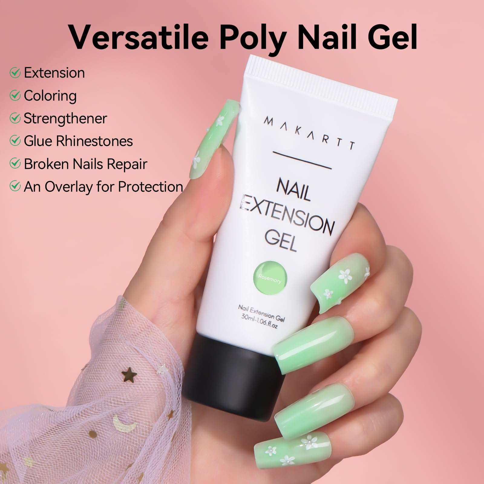 Polygel Nail Gel Extension Poly Nail Gel Builder In Tube for Nail Art