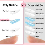 Polygel Nail Gel Extension Poly Nail Gel Builder In Tube for Nail Art