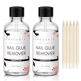 Nail Glue Remover 50ML, Brush on Glue Off for Nail Tips Acetone-free