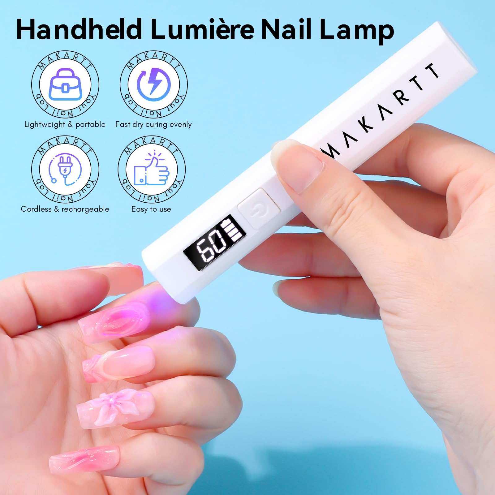 Handheld Mini UV LED Nail Lamp Portable Nail Dryer for Curing Nail Gel