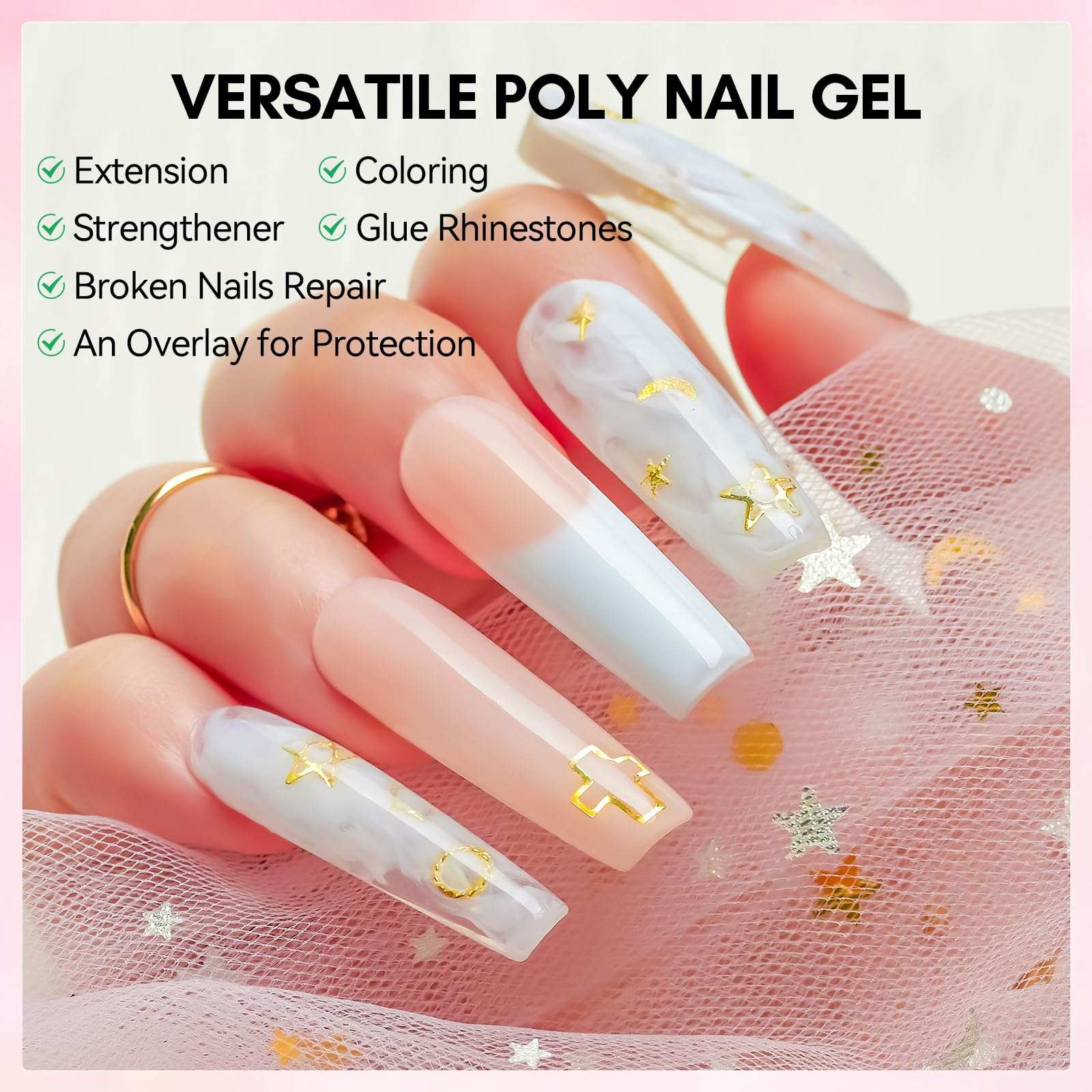 Poly Nail Gel Nude Makartt Polygel Nails Extension Builder In Tube