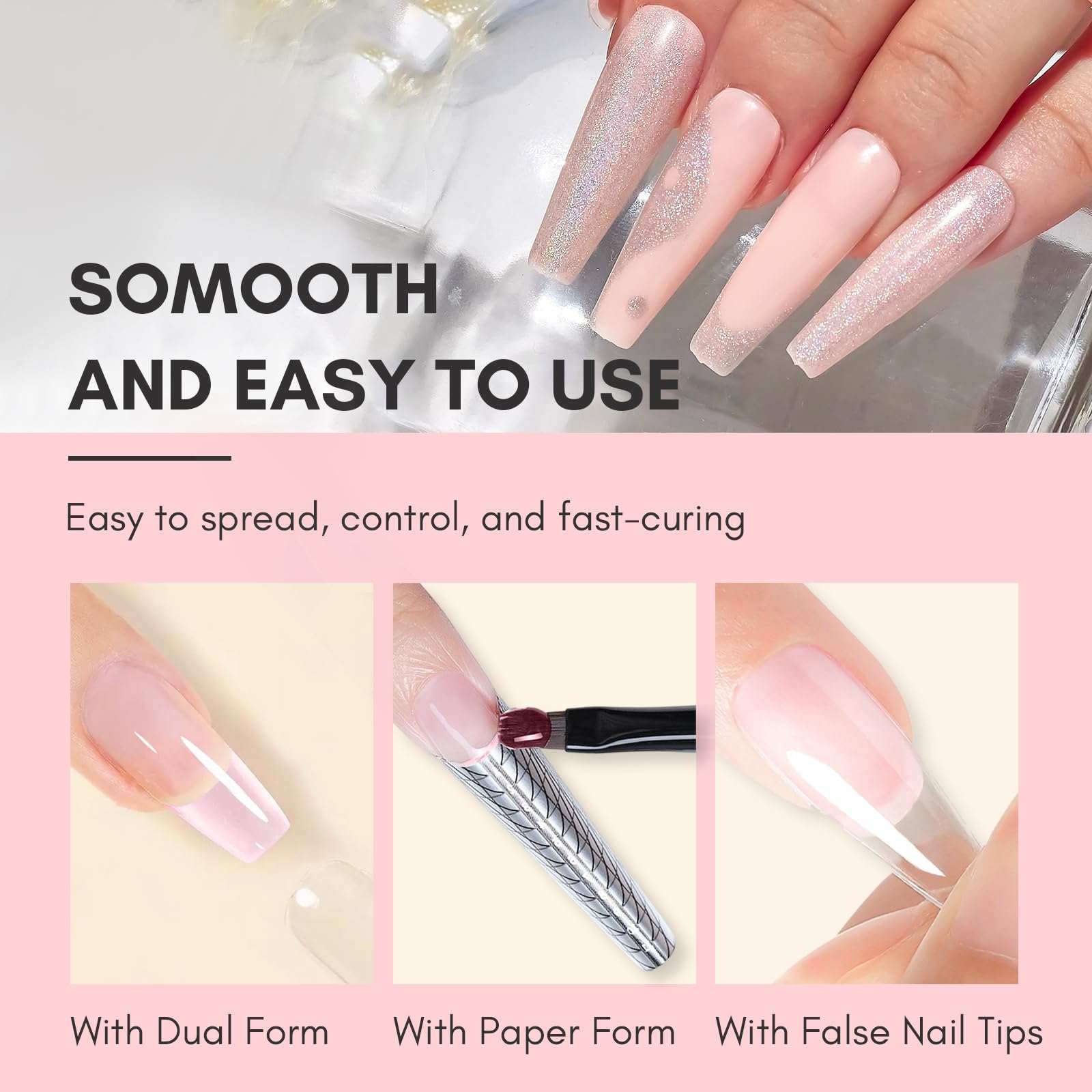 Poly Nail Gel Nude Makartt Polygel Nails Extension Builder In Tube