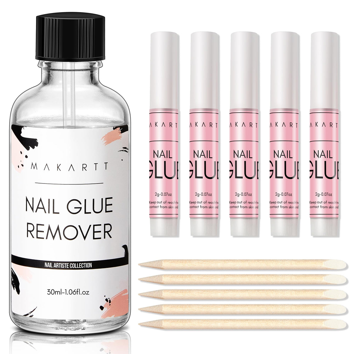 Super Strong Nail Glue with Glue Remover Kit