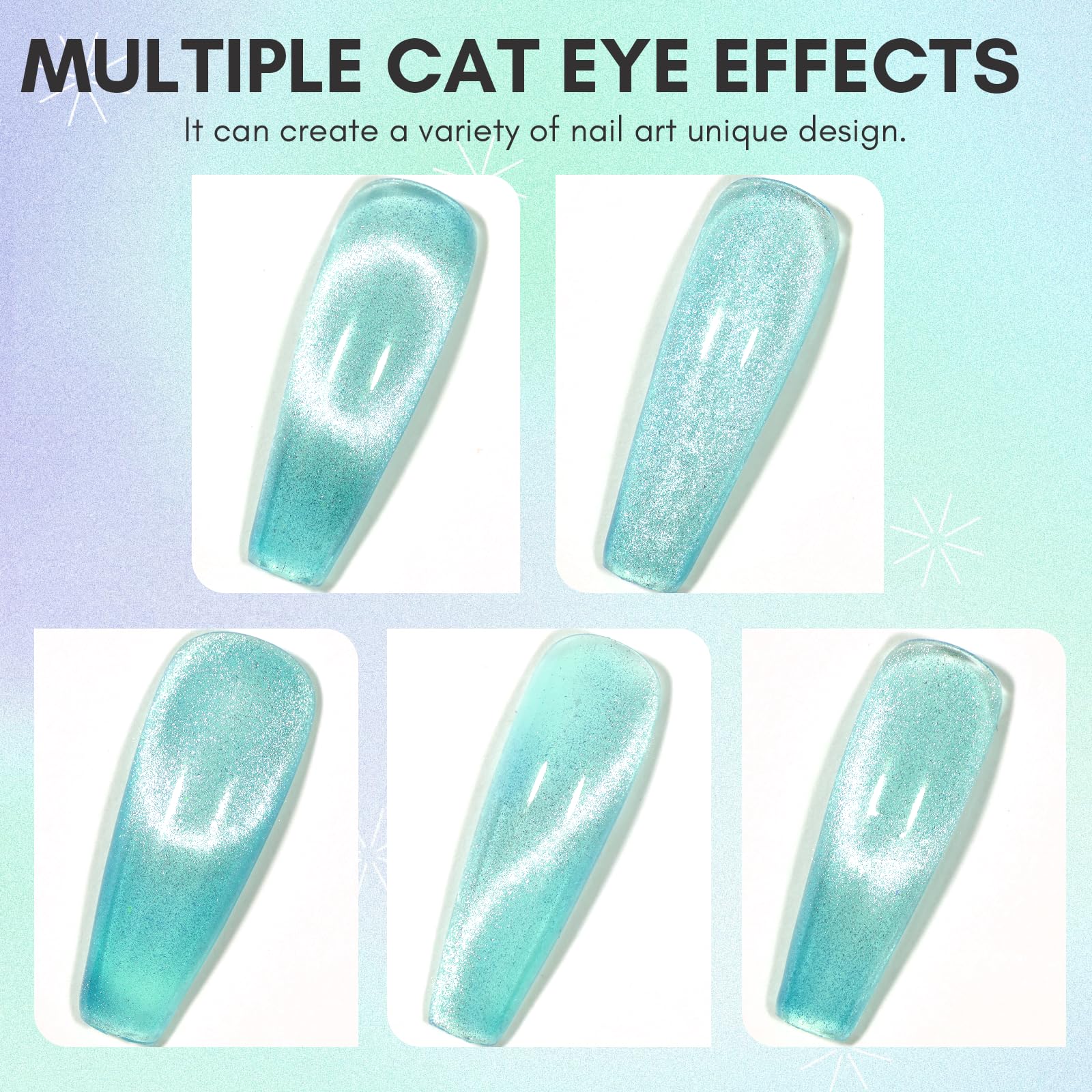 Aquatic Gleam, 10ML Cat Eye Gel Nail Polish