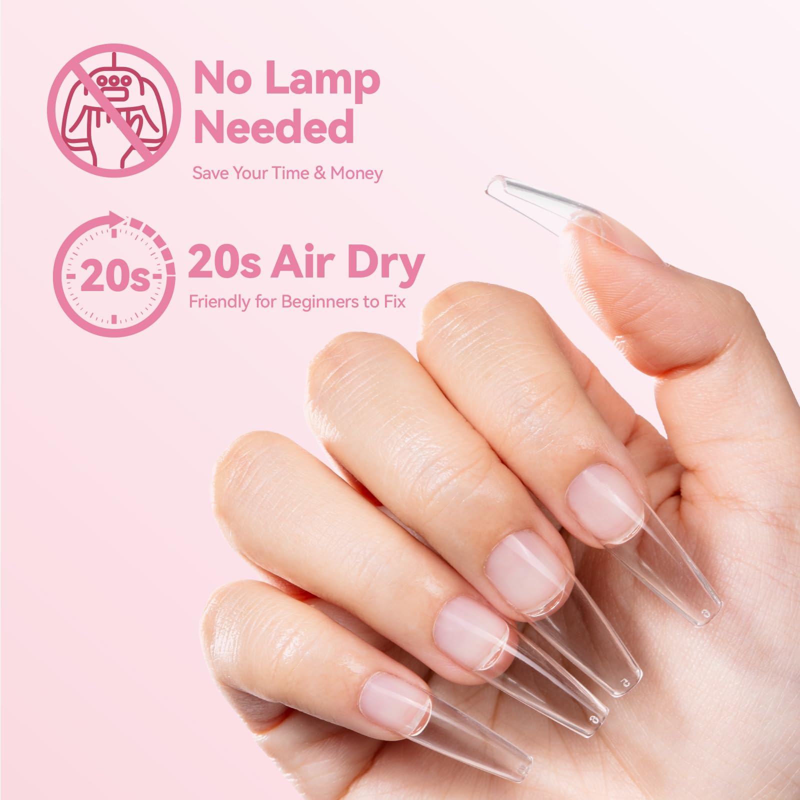 Makartt New Super Strong Nail Glue for Press On Nails: No Uv/Led Lamp Needed, Quick Drying 20s, Long-Lasting Semi Solid Gel Fake Tips Adhesion,Updated Formula DIY Home Salon Manicure Pedicure 10ml