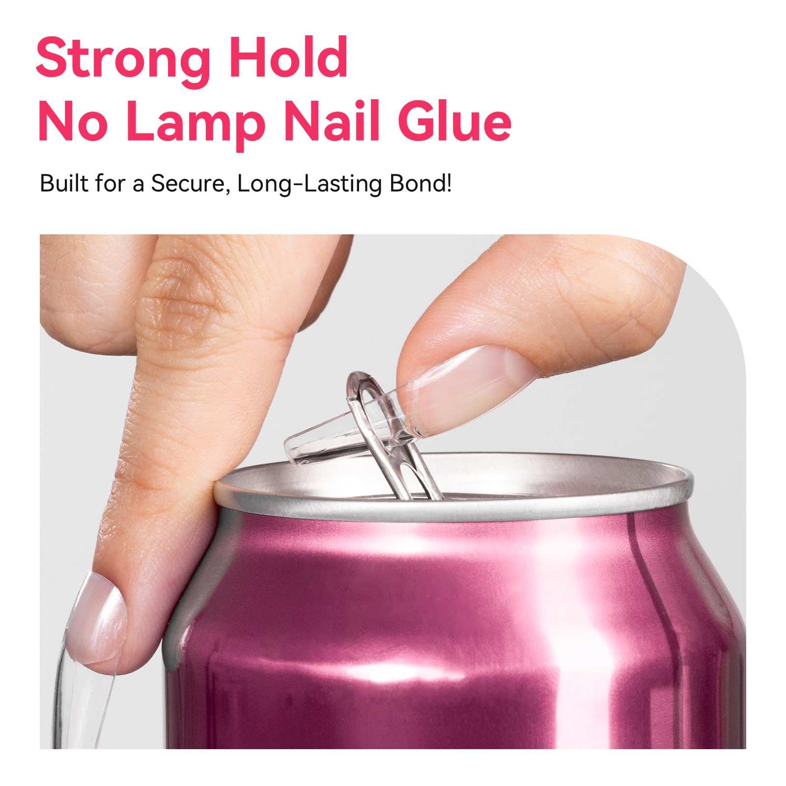 Makartt Nail Glue for Press On Nails: Solid Nail Gel No Lamp Needed Soft Acrylic Gel Nail Tips Fake Nails, Easy to Control Clear Nail Glue Gel for Nail Art DIY Home Manicure Pedicure 10ml(10ml*2)