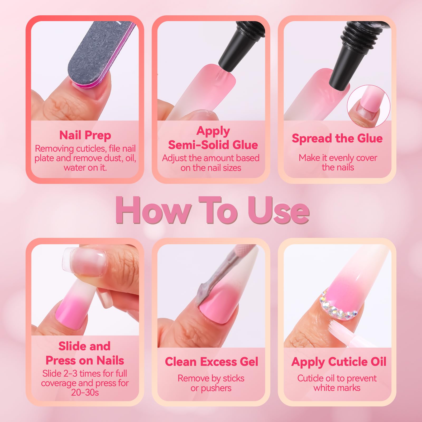Makartt New Super Strong Nail Glue for Press On Nails: No Uv/Led Lamp Needed, Quick Drying 20s, Long-Lasting Semi Solid Gel Fake Tips Adhesion,Updated Formula DIY Home Salon Manicure Pedicure 10ml