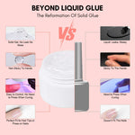 Solid Nail Glue and Nail Tips Kit