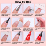 Solid Nail Glue and Nail Tips Kit
