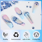 MakarttMulti-Size Rhinestones Nail CharmsBrand: MakarttFeatures: 
Sparkling rhinestones - Flat-back rhinestones come in 6 different sizes, totaling about 1110 pcs. Each size is divided into 2 grids: 1.5 mm 