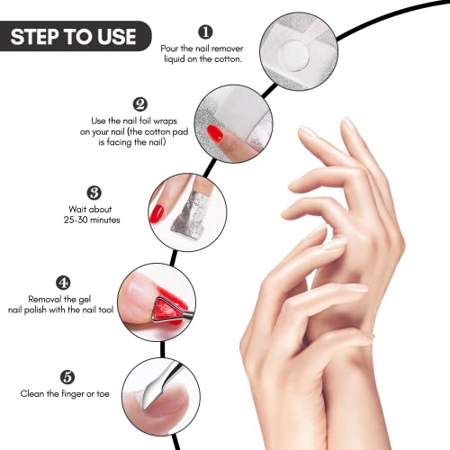 Nail Polish Remover Foil Wraps