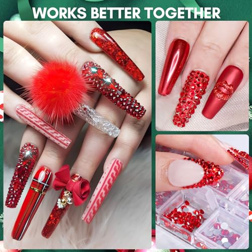 MakarttMulti-Size Rhinestones Nail CharmsBrand: MakarttFeatures: 
Sparkling rhinestones - Flat-back rhinestones come in 6 different sizes, totaling about 1110 pcs. Each size is divided into 2 grids: 1.5 mm 