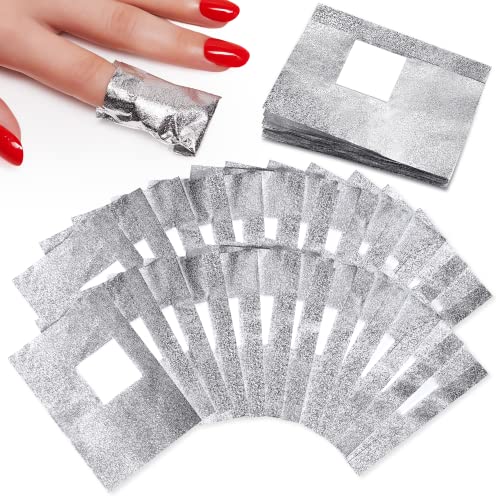Nail Polish Remover Foil Wraps, Lint Free Nail Wipes Cotton Pads