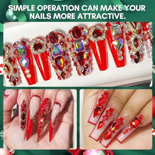MakarttMulti-Size Rhinestones Nail CharmsBrand: MakarttFeatures: 
Sparkling rhinestones - Flat-back rhinestones come in 6 different sizes, totaling about 1110 pcs. Each size is divided into 2 grids: 1.5 mm 