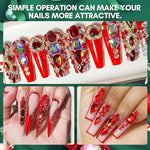 MakarttMulti-Size Rhinestones Nail CharmsBrand: MakarttFeatures: 
Sparkling rhinestones - Flat-back rhinestones come in 6 different sizes, totaling about 1110 pcs. Each size is divided into 2 grids: 1.5 mm 