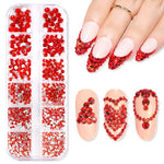 MakarttMulti-Size Rhinestones Nail CharmsBrand: MakarttFeatures: 
Sparkling rhinestones - Flat-back rhinestones come in 6 different sizes, totaling about 1110 pcs. Each size is divided into 2 grids: 1.5 mm 