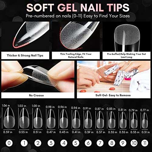 Nail Tips and Glue Gel Kit