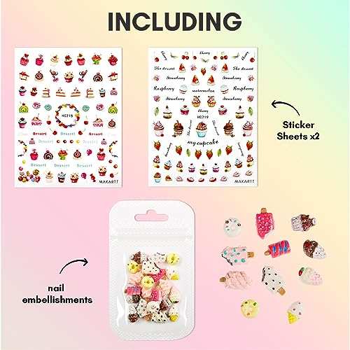 Nail Decorating Kit Including Nail Decor Accessories for Nail Art