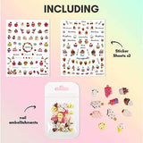 Nail Decorating Kit Including Nail Decor Accessories for Nail Art